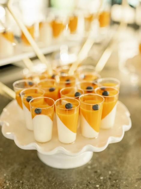 mango panna cotta