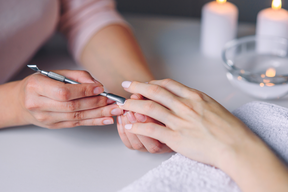 regular manicure and pedicure