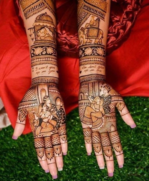 Modern Mehndi Design - vows