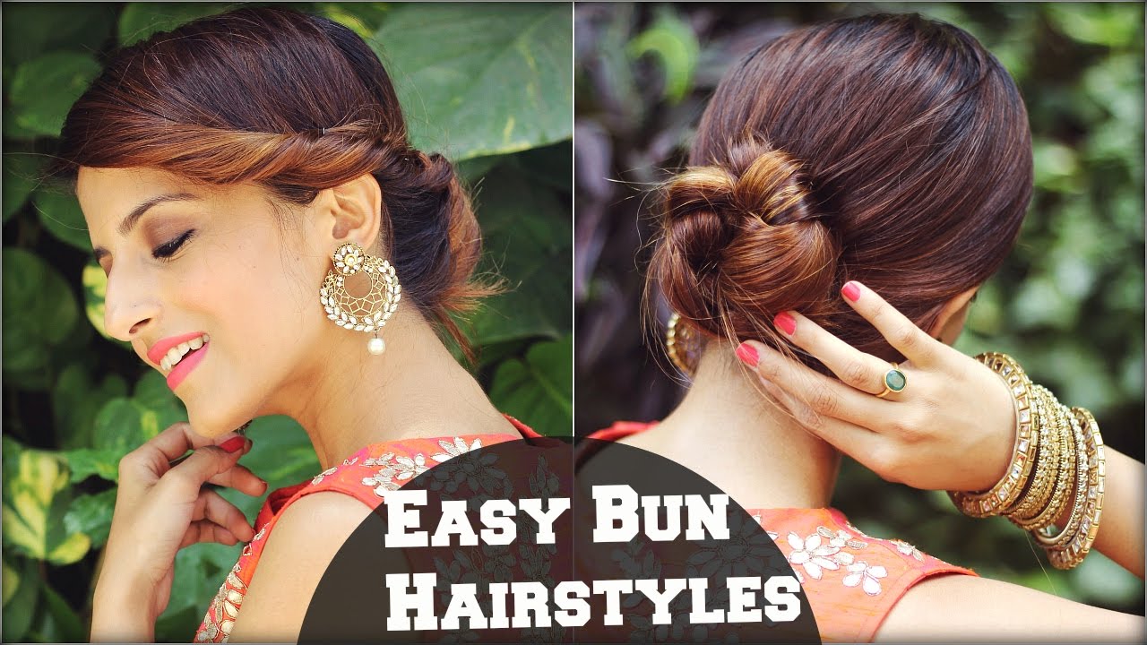 messy bun easy wedding hairstyles