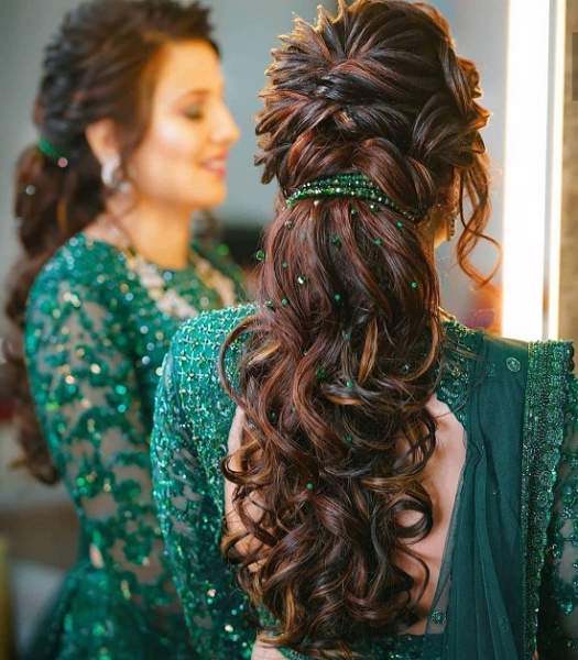 messy thick pony - Reception Hairstyles