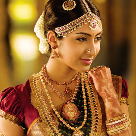 minimal makeup for south indian brides