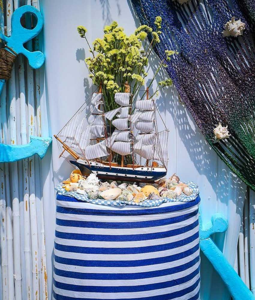 nautical themed haldi decor