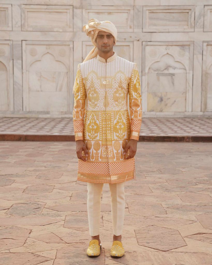 ombre olivier sherwani design