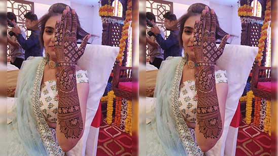 paisleys design - dulhan mehendi designs