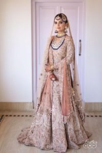 Peach Zardosi Lehenga