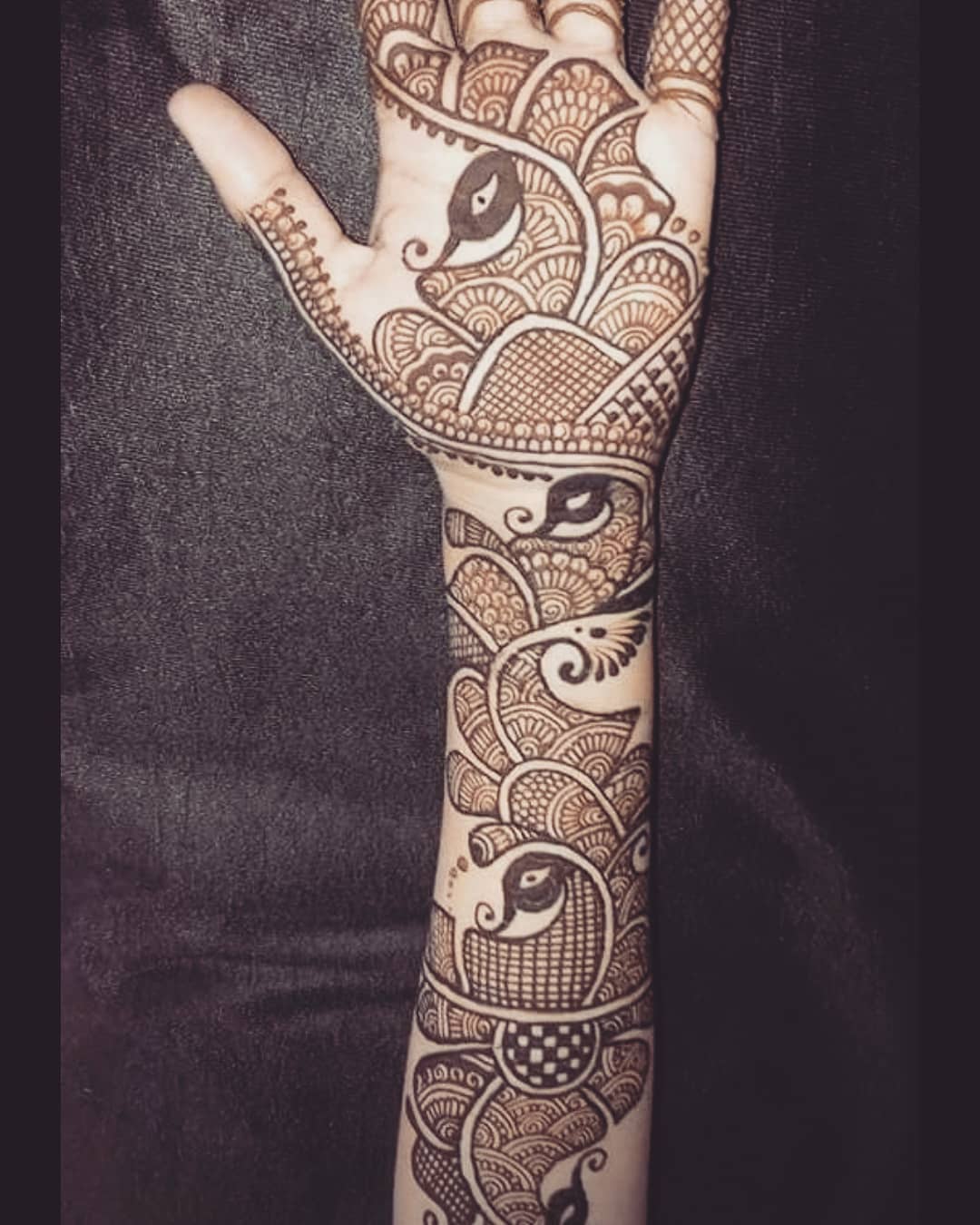 peacock design - Full Hand Mehendi Designs