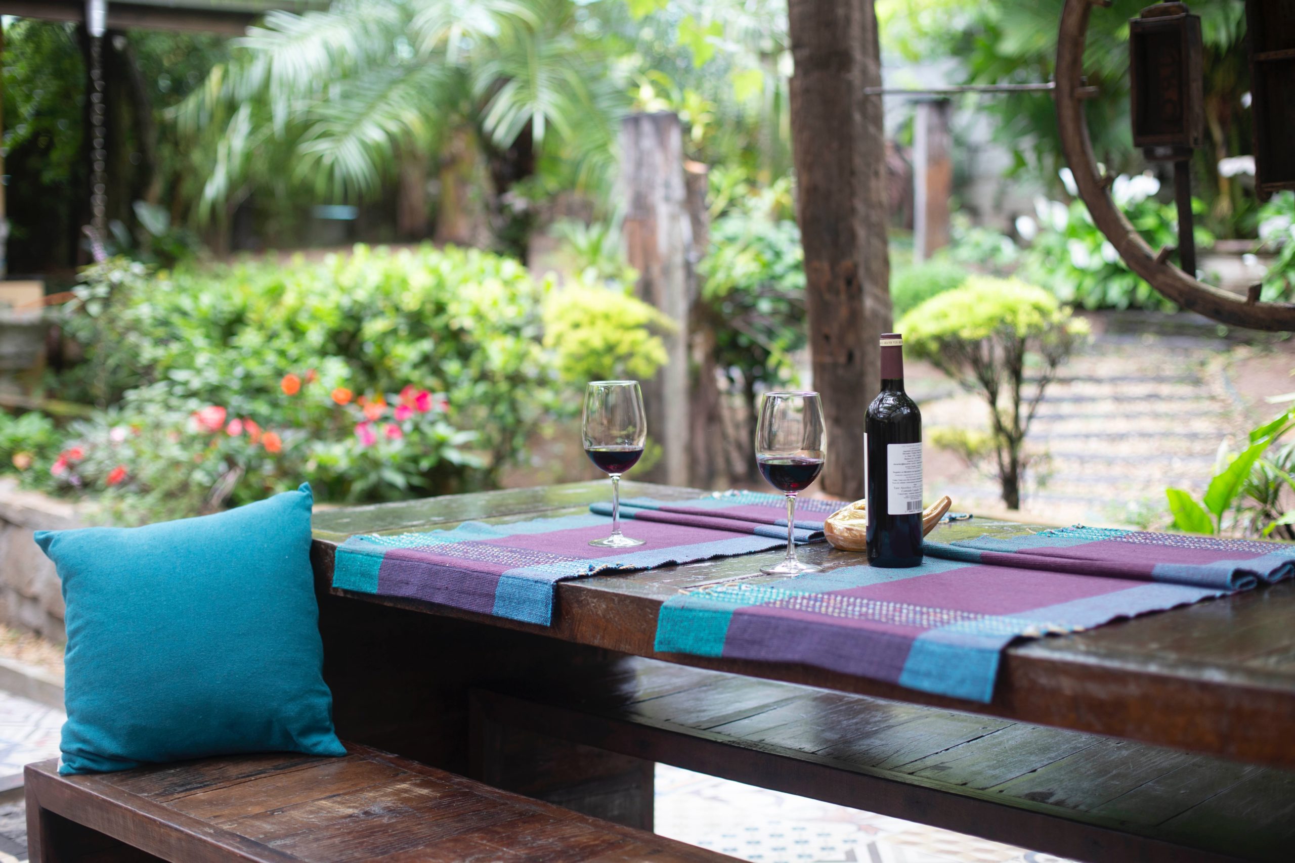 Mehndi Decoration at Home - benches