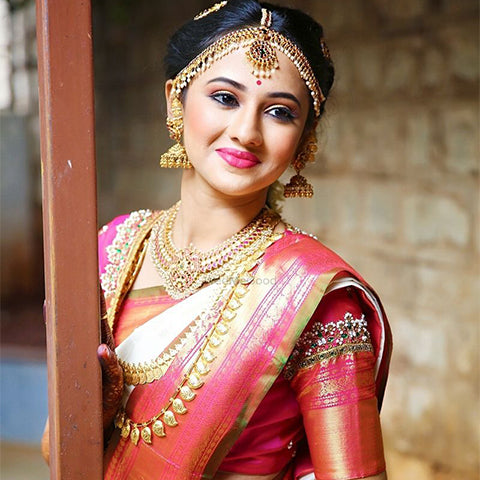 blush pink for the blush south indian bridal makeup