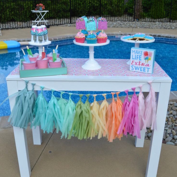 popsicle stand pool party ideas