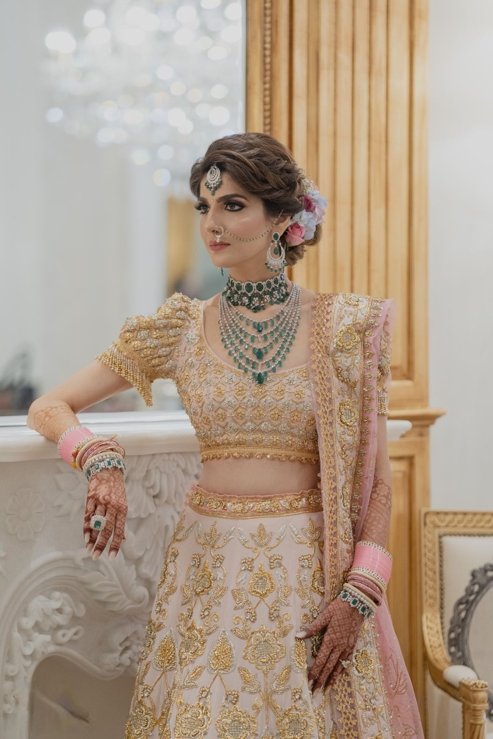 poufy sleeves - lehenga blouse designs