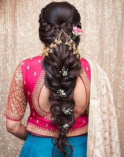 puffy fishtail braid - Reception Hairstyles