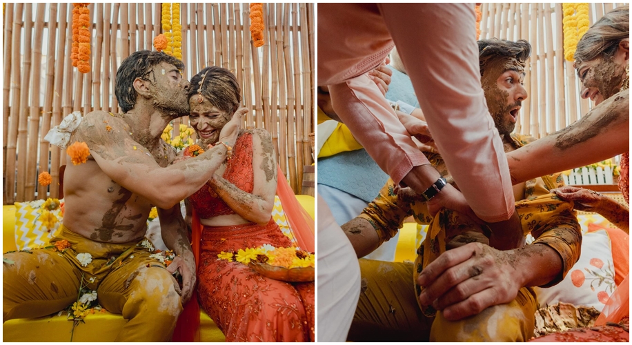 Pulkit Samrat and Kriti Kharbanda Haldi Ceremony