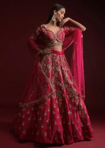 Rani Pink Zardosi Lehenga Ideas