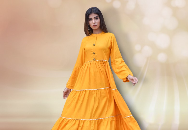 Haldi Dress for Bride Sister - rayon kurti