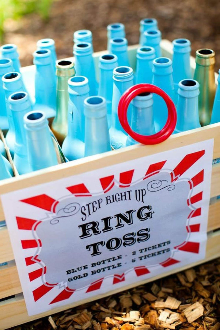 toss the ring game for carnival theme party