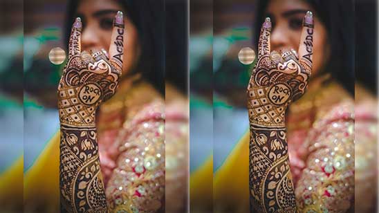 rock design - dulhan mehendi designs