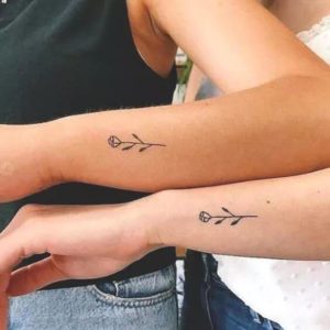 roses best friend tattoo ideas