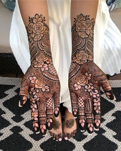 rosy design - full hand mehendi designs