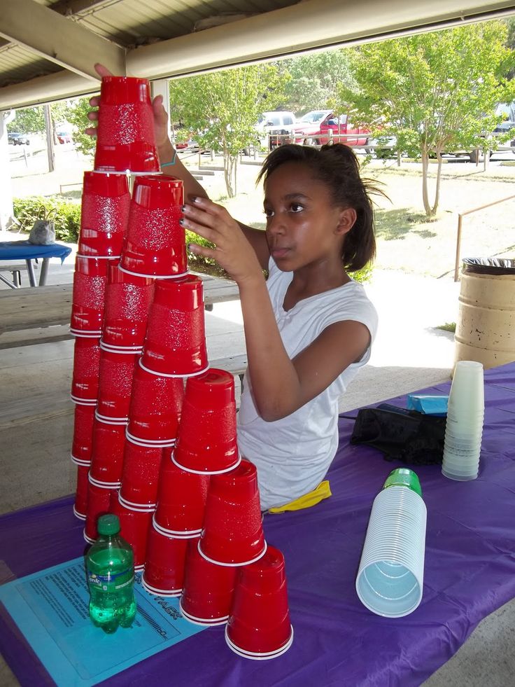 stack the cups party cup games