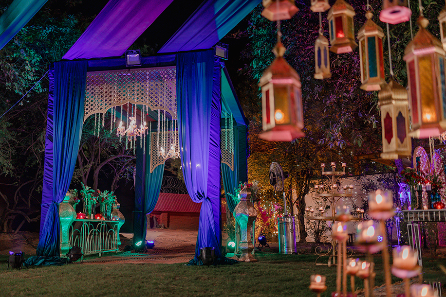 Qawwali Night Decor at Swara Bhaskar's wedding