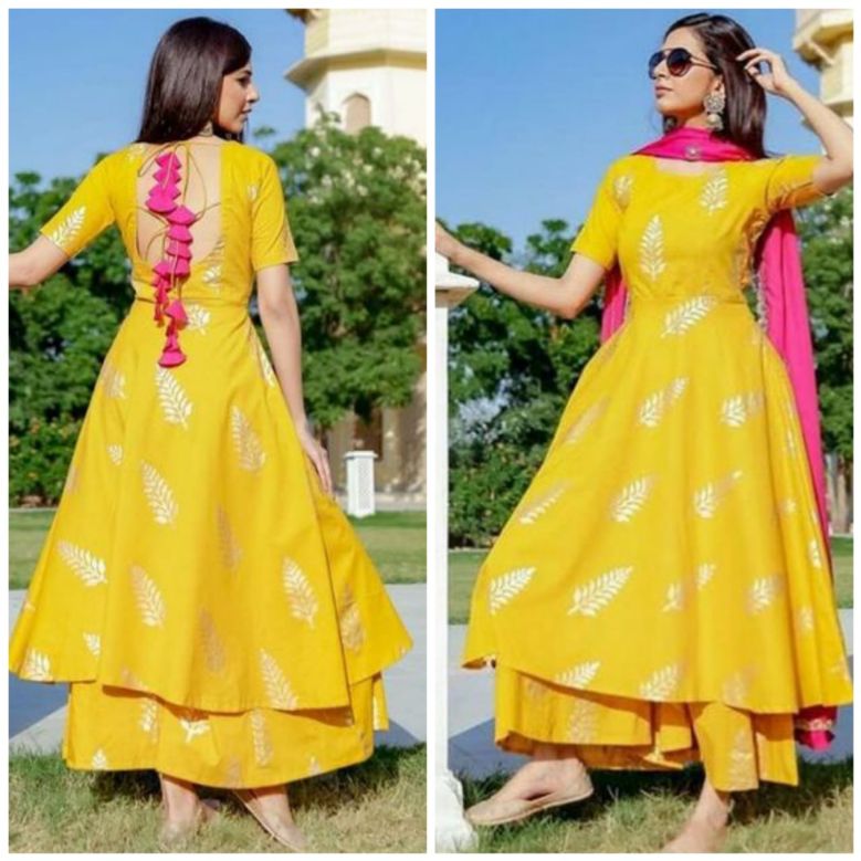 Haldi Dress for Bride Sister - tassel