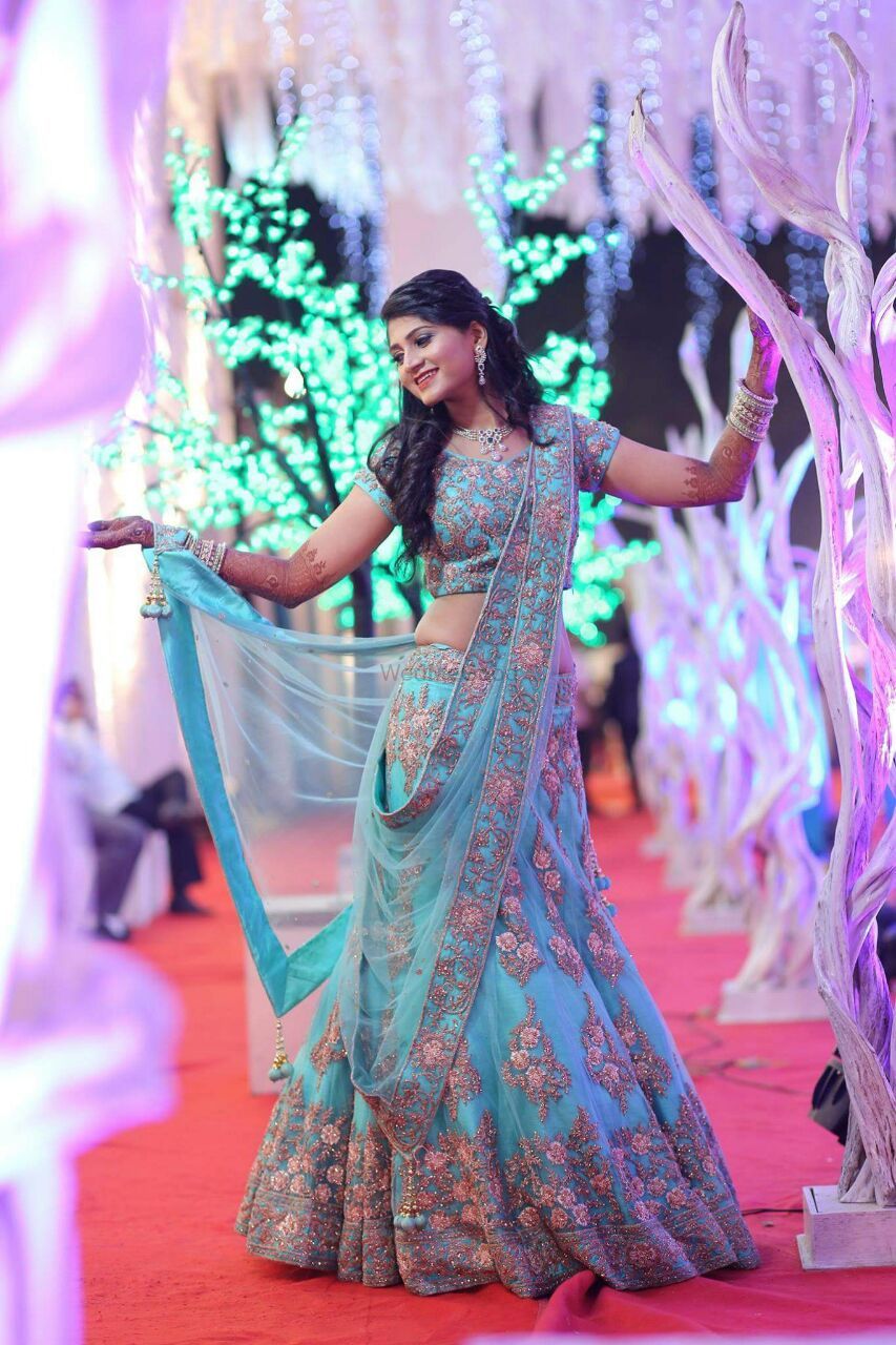 tiffany blue lehenga