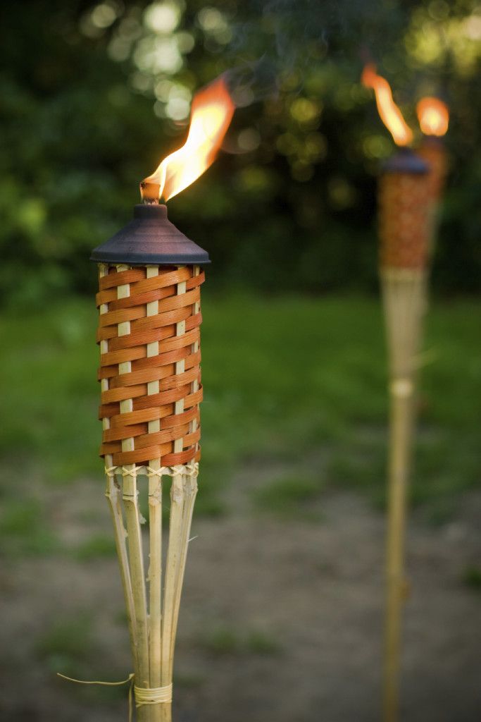 tiki torches for hawaiian theme party