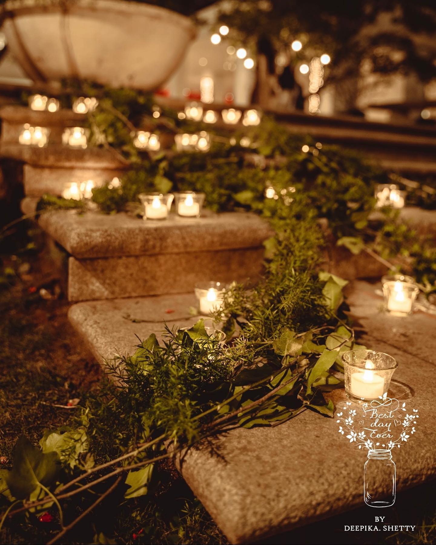 use earthen lamps and candles for eco friendly wedding