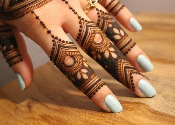 versatile design - finger mehendi designs