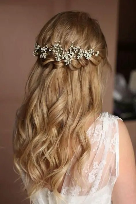 waterfall braid - Reception Hairstyles