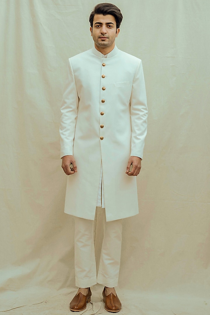 simple kurta sherwani design